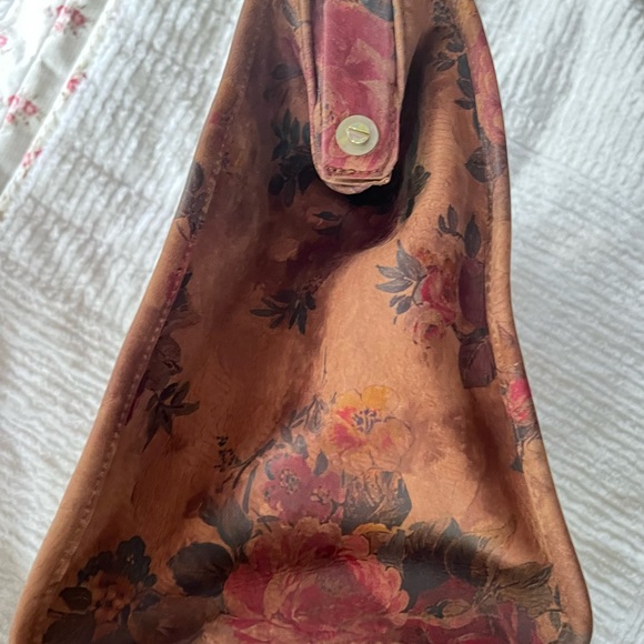 Like New Odi Lynch Medium Large Doctor Bag w/ Strap in Floral Print Leather No14 - Picture 4 of 13